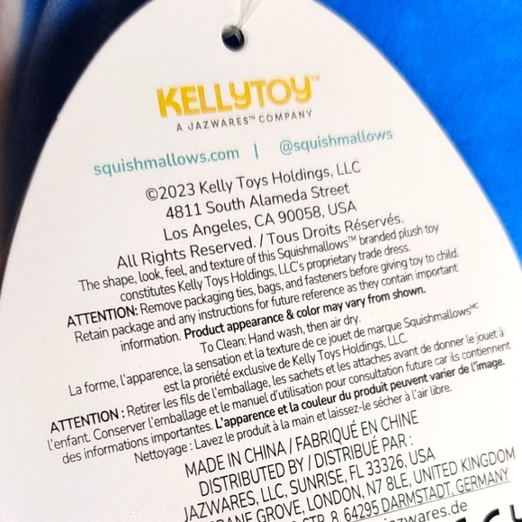 🎄 PUFF 🐧 Blue Penguin with Snow Hat HugMee Christmas 2023 Original Squish NWT - Picture 7 of 8